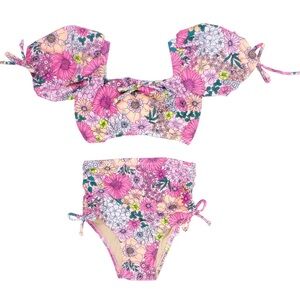 Floral Delight Kids Bikini Set